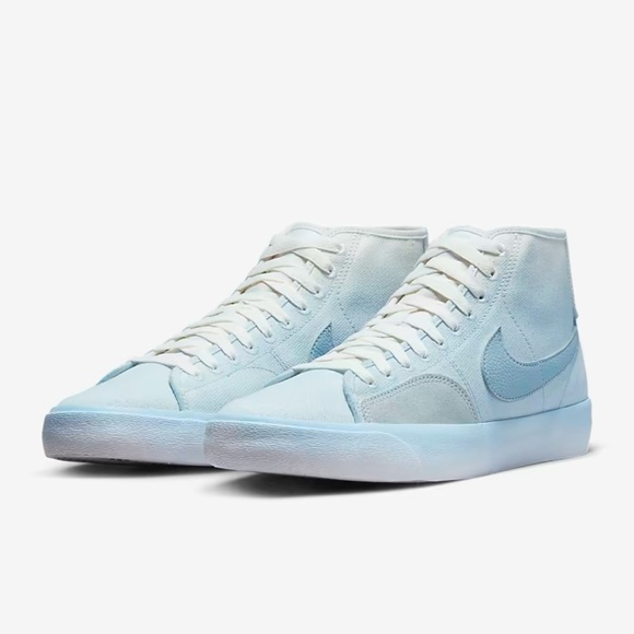 Nike SB BLAZER COURT MID PREMIUM Celestine Blue Men’s sneakers - athletic shoes - Picture 11 of 16